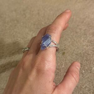 Tanzanite wrapped in 925 Sterling Silver Ring!